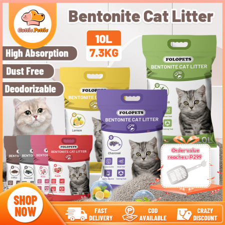 FOLOPETS 10L Premium Cat Litter Sand - Odor Eliminator