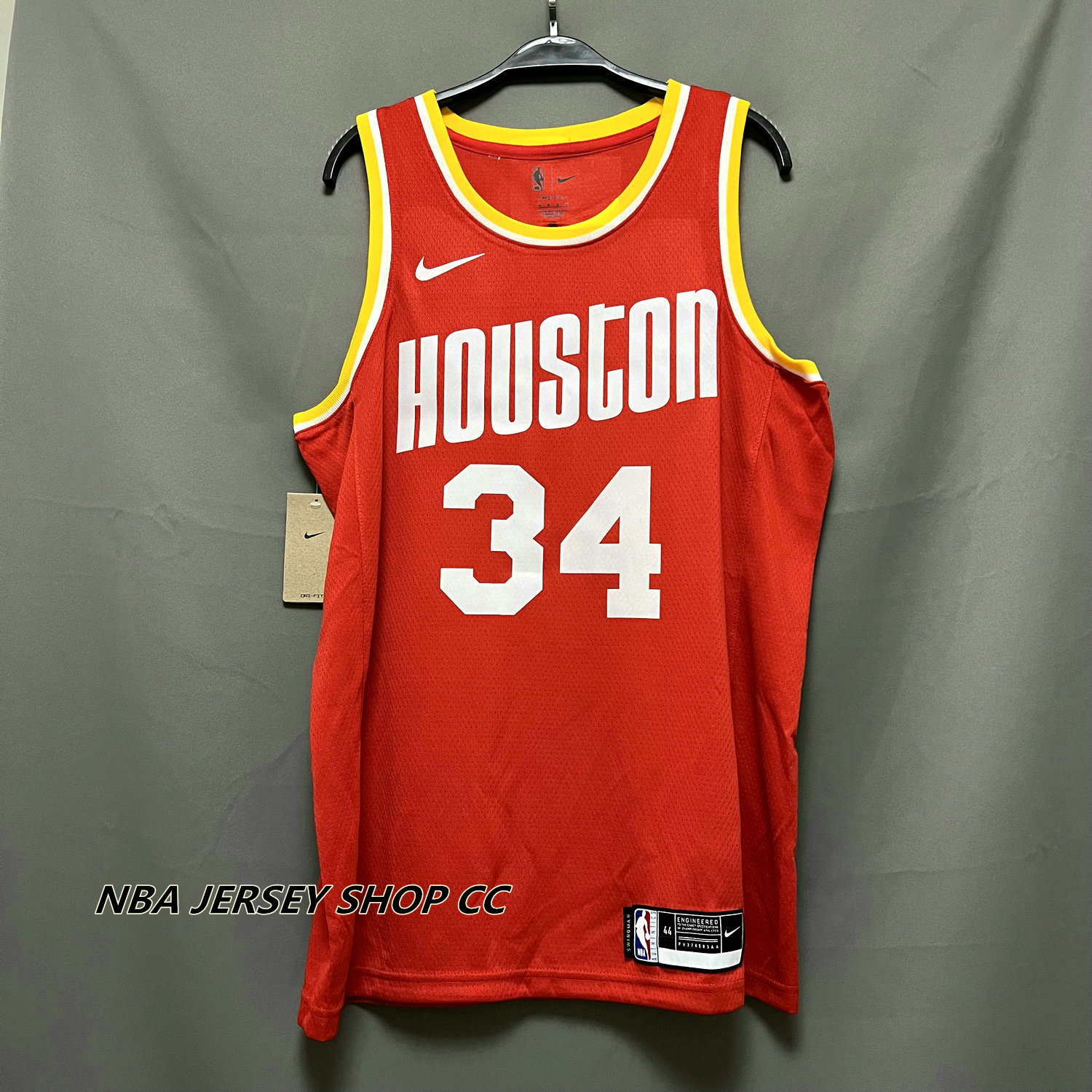 Vtg #34 HAKEEM OLAJUWON Houston Rockets Champion Jersey 48