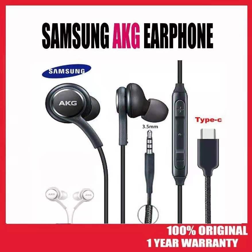 Samsung Galaxy S23 S22 S21 S20 FE A53 A73 A80 Headphone AKG Earphones