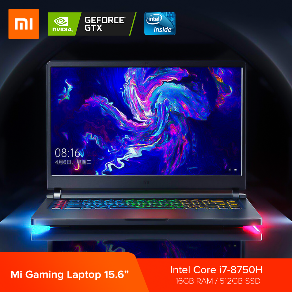 Lazada Philippines - XIAOMI Mi Notebook Gaming Laptop 15.6″ 59Hz 8th-Gen Intel Core i7-8750H Hexa Core GTX 1060 6GB 16GB/512GB SSD