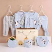 High quality 100% cotton 7 pcs set clothes for newborn