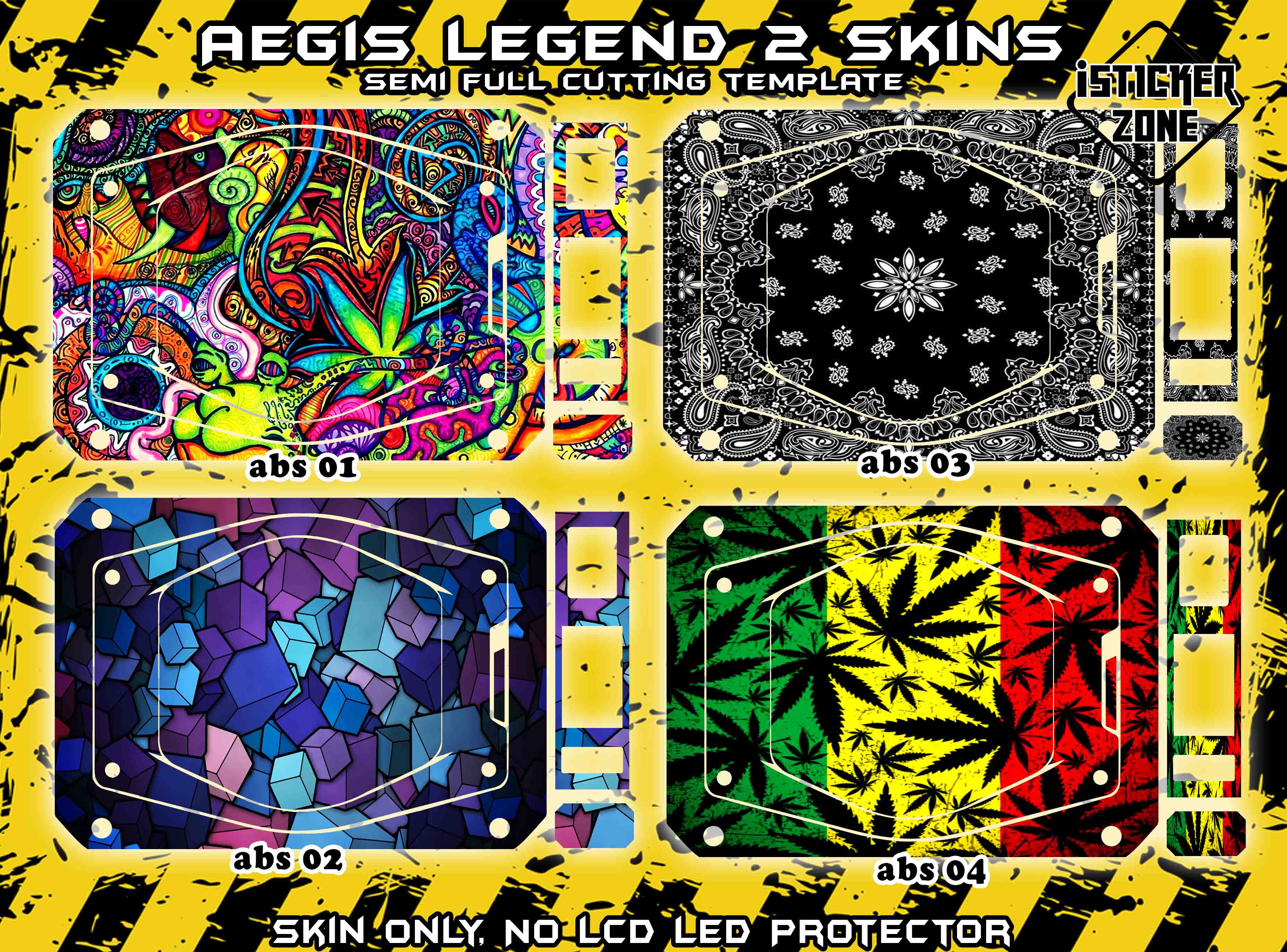 Aegis Legend 2 (L200) Abstract Designs Semi Full Skin | High Quality Vinyl  Skins | iSticker zone Screen Protection Design Abs 01 Abs 03 Abs 04 Abs 02  Designs Others Brand Compatibility - Lazada