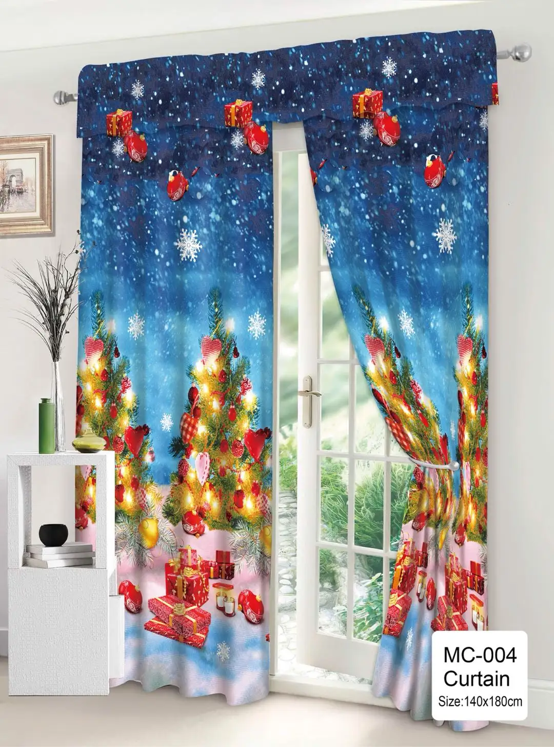 5Pcs Curtain Sale For Window Xmas Curtin Long For Door Kurtina Sale Kurtina For Window Classic Christmas Curtain Set Curtain For Window Curtain For Window Curtains Sale Living Room Curtain Sale For