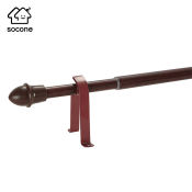 Socone Curtain Rod Extendable Woodlike  48in.-84in. 408B