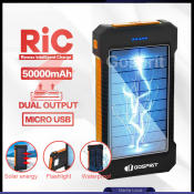 Original Solar Power Bank - 50000mAh Fast Charging USB Charger