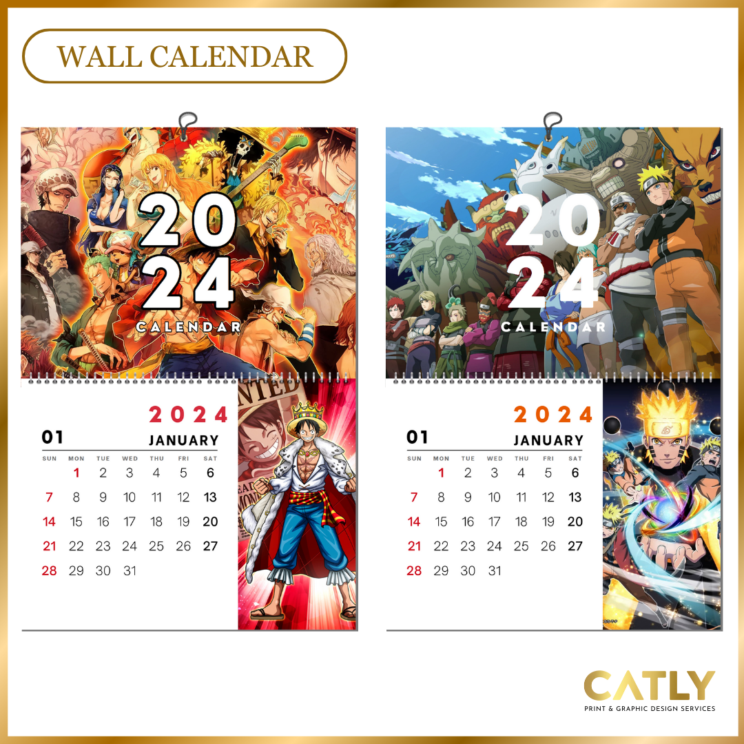 Naruto Wall Calendar 2024