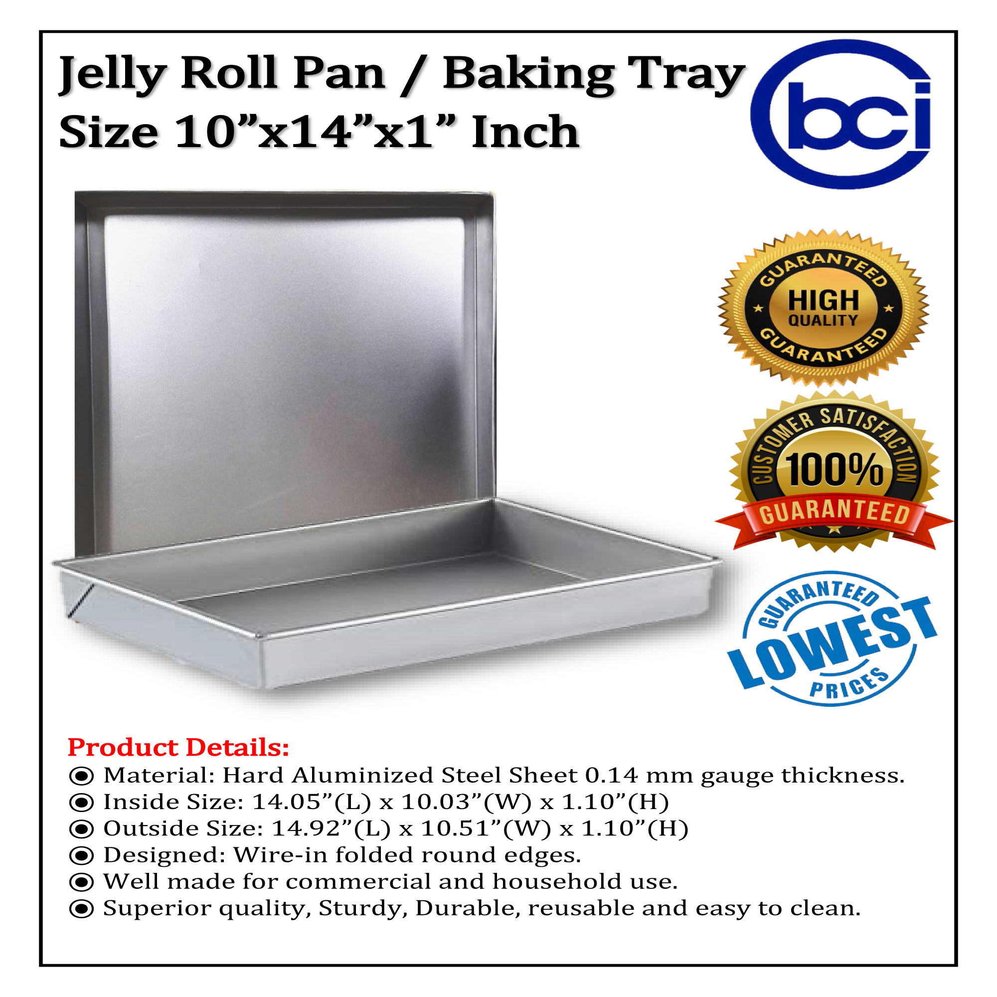 Jelly Roll Pan/Baking Pan Sizes 12
