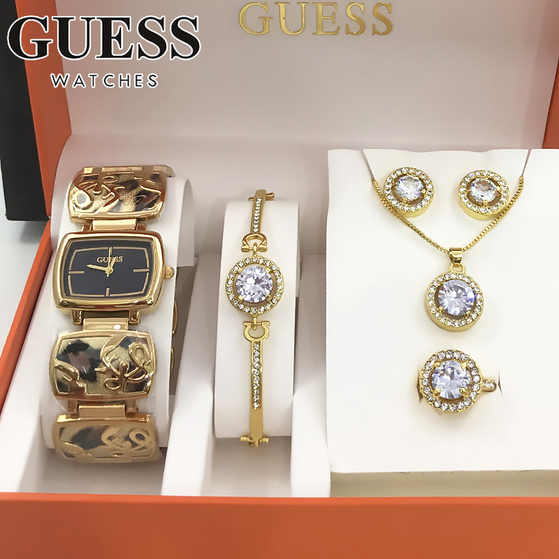 GUESS Set of Jewelry for Women 5in1 GUESS Accessories for