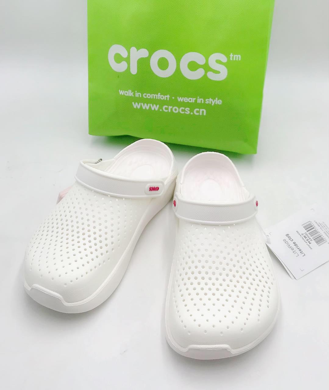 crocs white for men