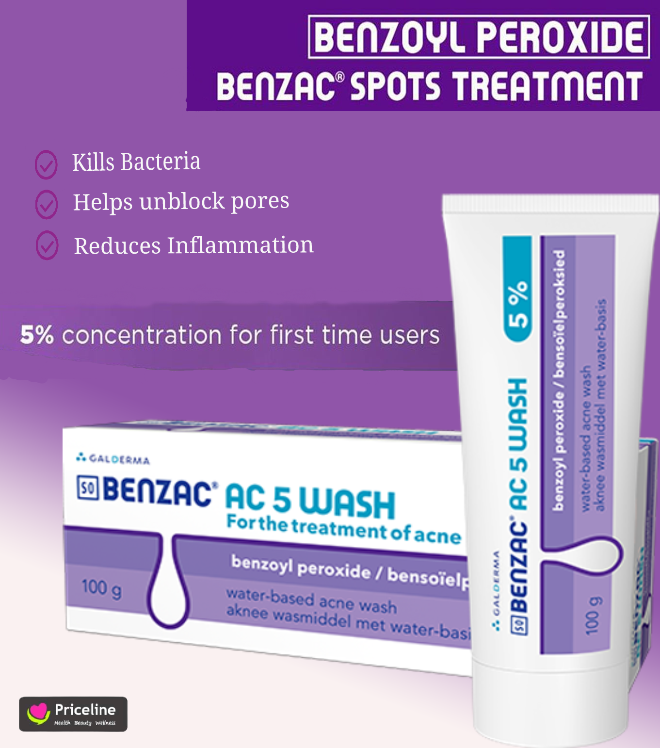 benzoyl peroxide benzac spot treatment