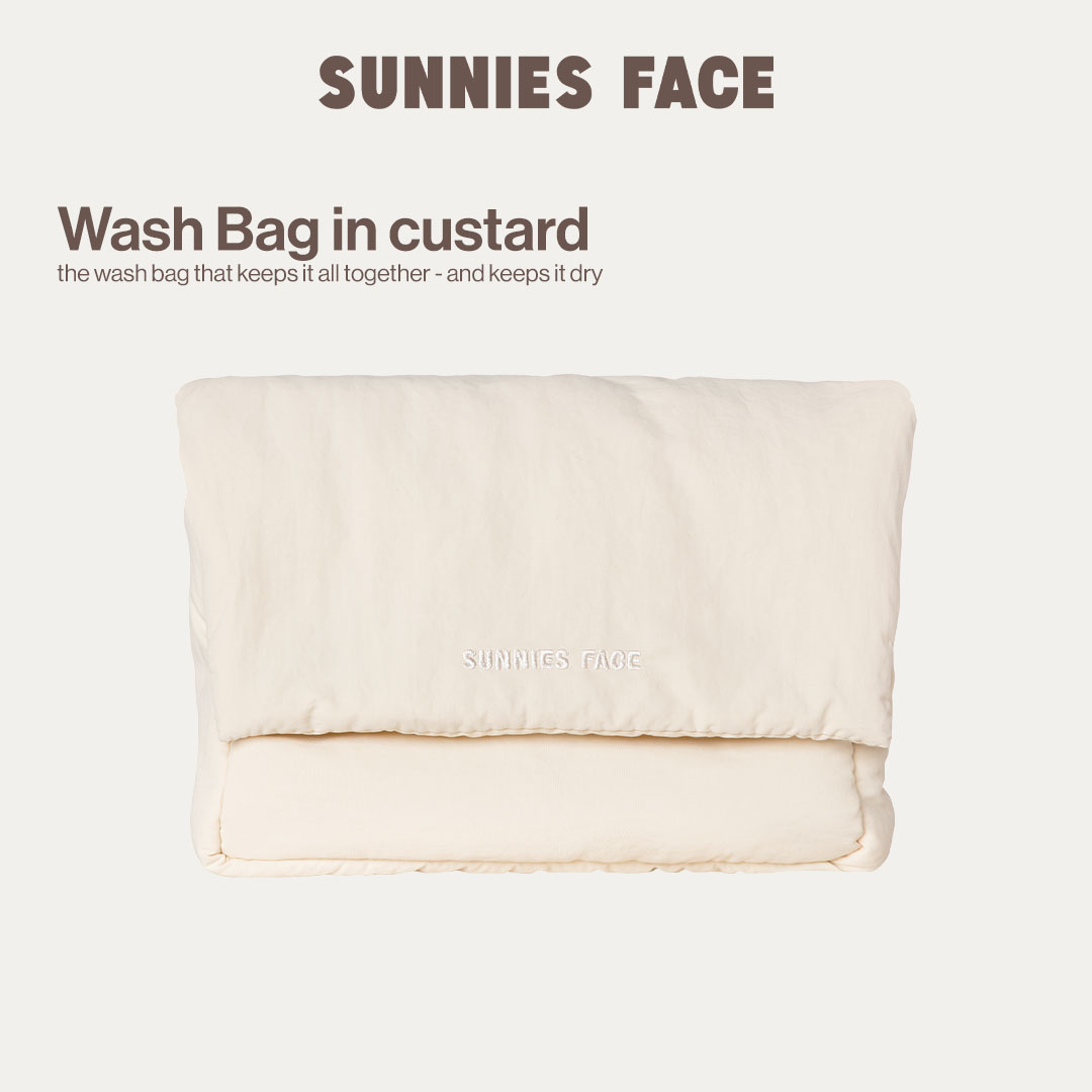 Discount on Sunnies Face  shoes - SKU: Sunnies Face Wash Bag [Toiletry Bag] (Custard)