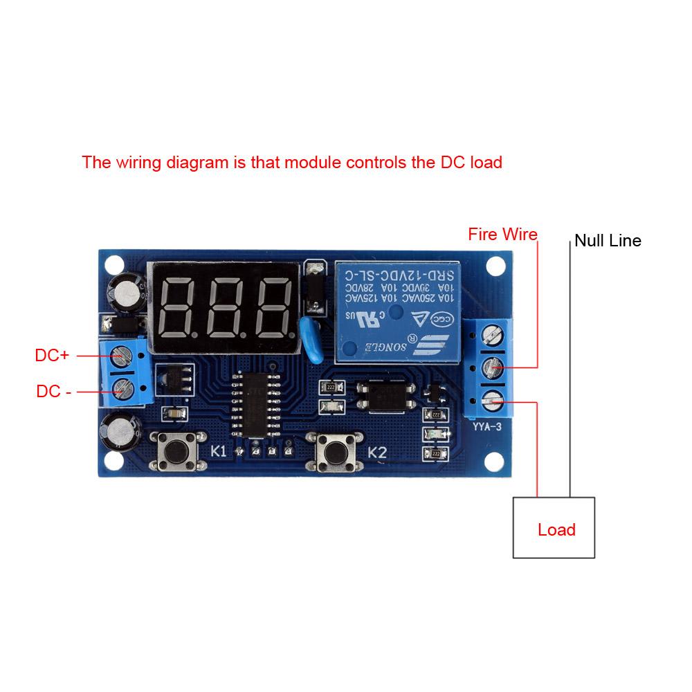 12V Multifunction Delay Time Module Switch Control Relay Cycle Timer