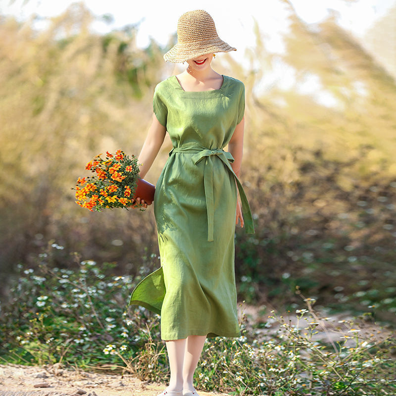 emerald green dress philippines The House Dress, Moss / M main image 0