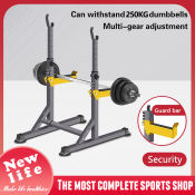 Multifunctional Squat Rack with Adjustable Barbell - FitGym