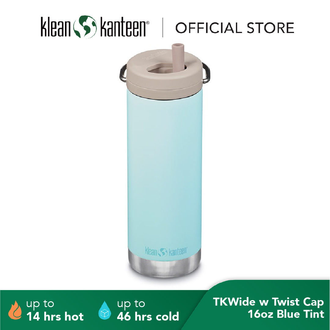 Klean Kanteen 20 oz. TKWide with Twist Cap Blue Tint