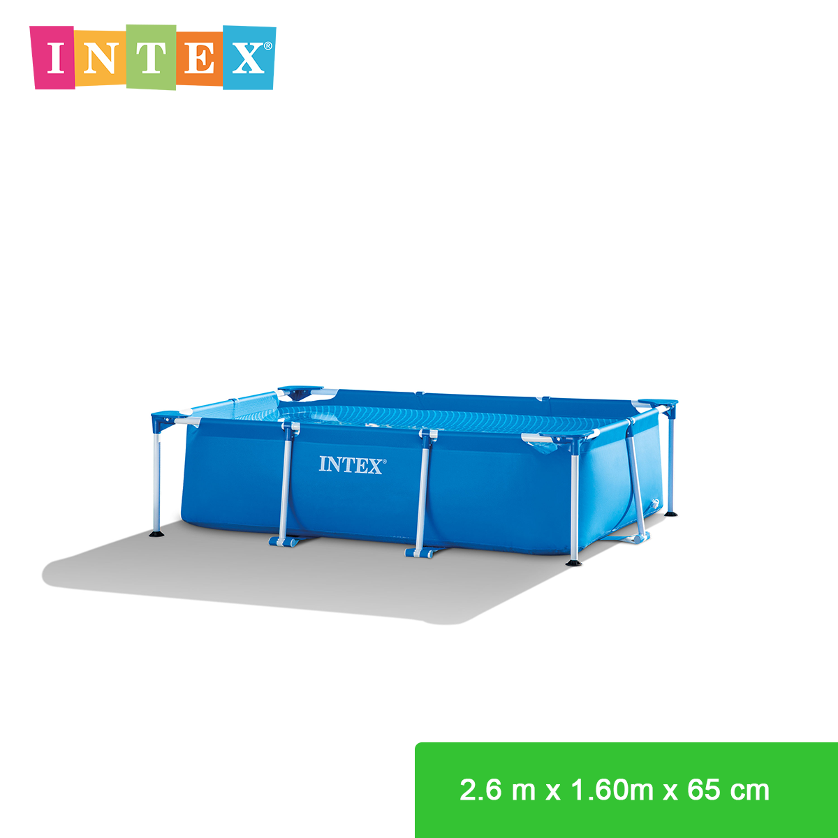 INTEX® 28271 Rectangular Frame Pool 2.60M x 1.60M x 65CM