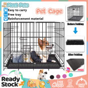 Foldable Pet Cage for Dogs and Cats - 