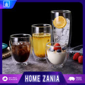 Zania Double Wall Glass Drinkware Set, 80-450ml