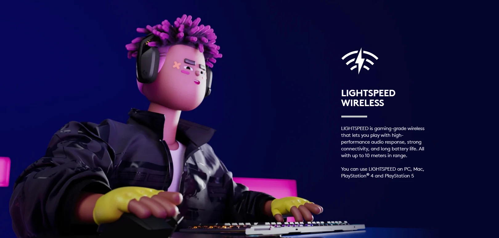 Logitech G435 Lightspeed Wireless Gaming Headset (Black) | Lazada PH