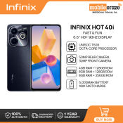 Infinix HOT 40i Smartphone | 8GB RAM + 128GB/256GB