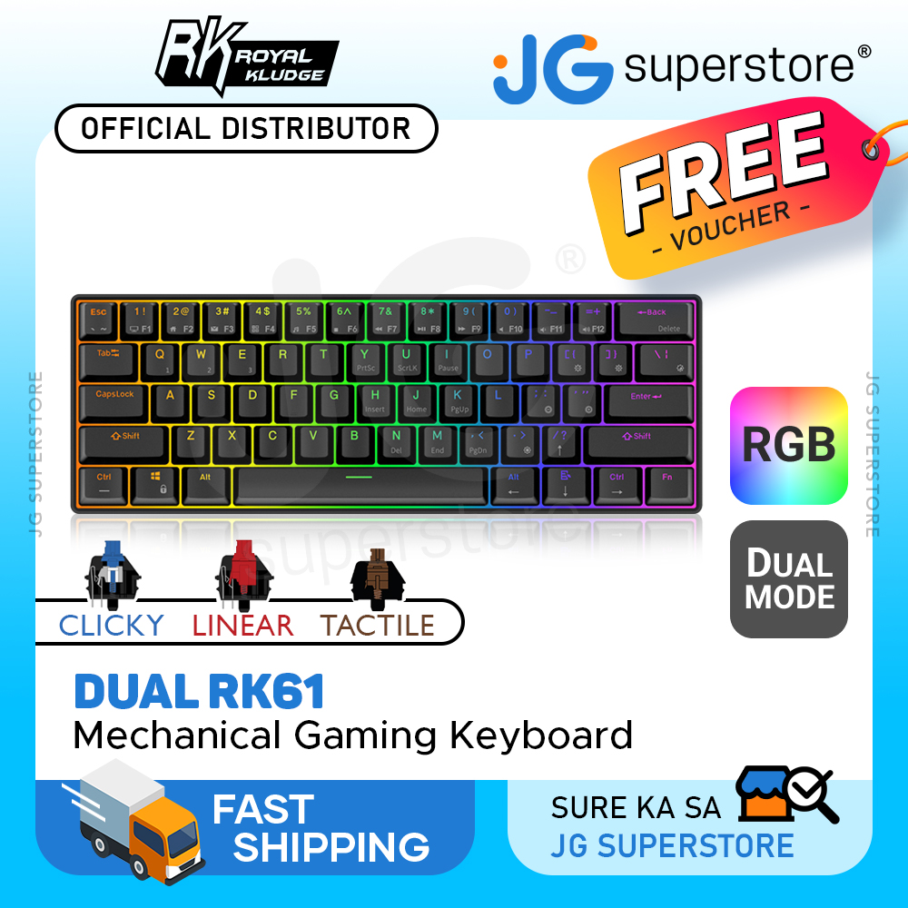 RK61 RGB 61 Keys Dual Mode Mechanical Gaming Keyboard