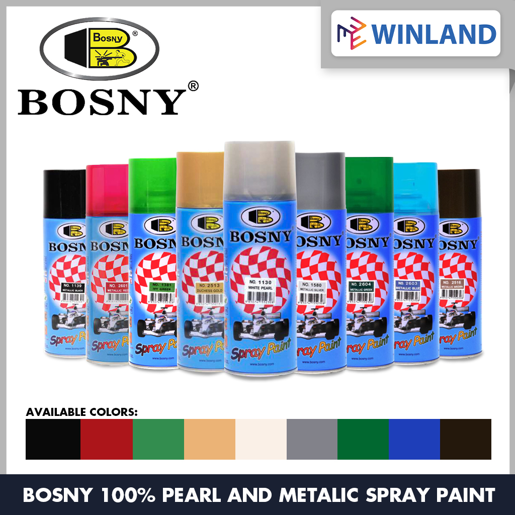 Bosny by Winland 100% Pearl and Metallic Spray Paint / Pylox