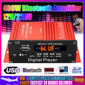 12V 400W Car Audio Bluetooth Amplifier with Remote Control