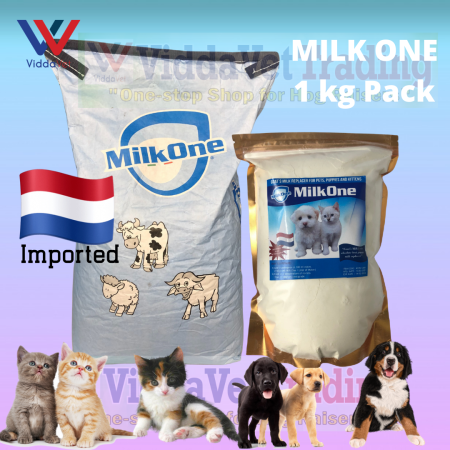 Milk One 1 kg Imported Goat's Milk Replacer for pets puppies puppy cats dogs puppy milk kitten milk cosi pet milk newborn puppy milk replacer esbilac enmalac dog milk cosi dog milk feeder dog milk puppy dog milk dog milk pet dog cat milk replacer