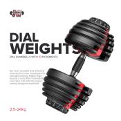 Adjustable Dumbbell 24 kg/52.8 lb with 15 Increments