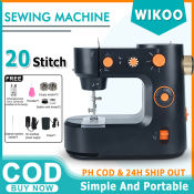 Portable Multifunctional Sewing Machine with LED Light and Speed Control