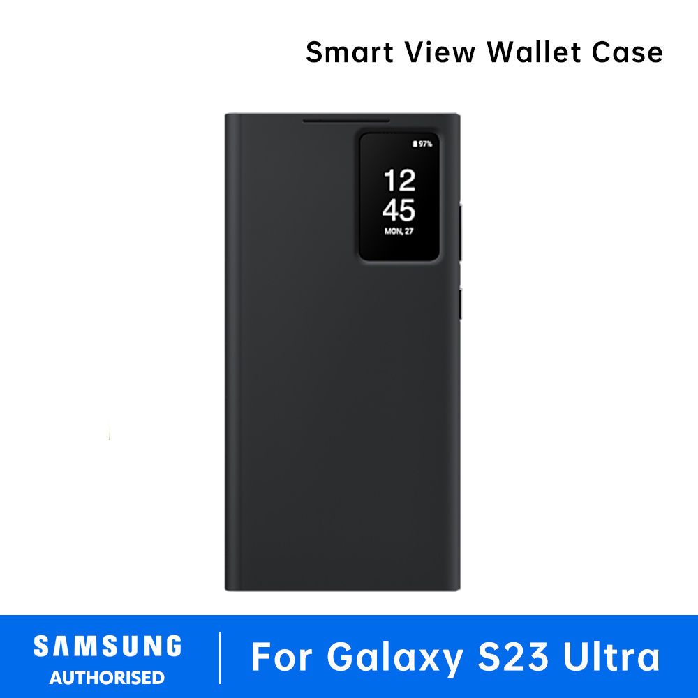 Original Samsung S23 Ultra Smart View Flip Case For Samsung Galaxy S23/S23 Plus 5G Phone LED Cover S-View Cases