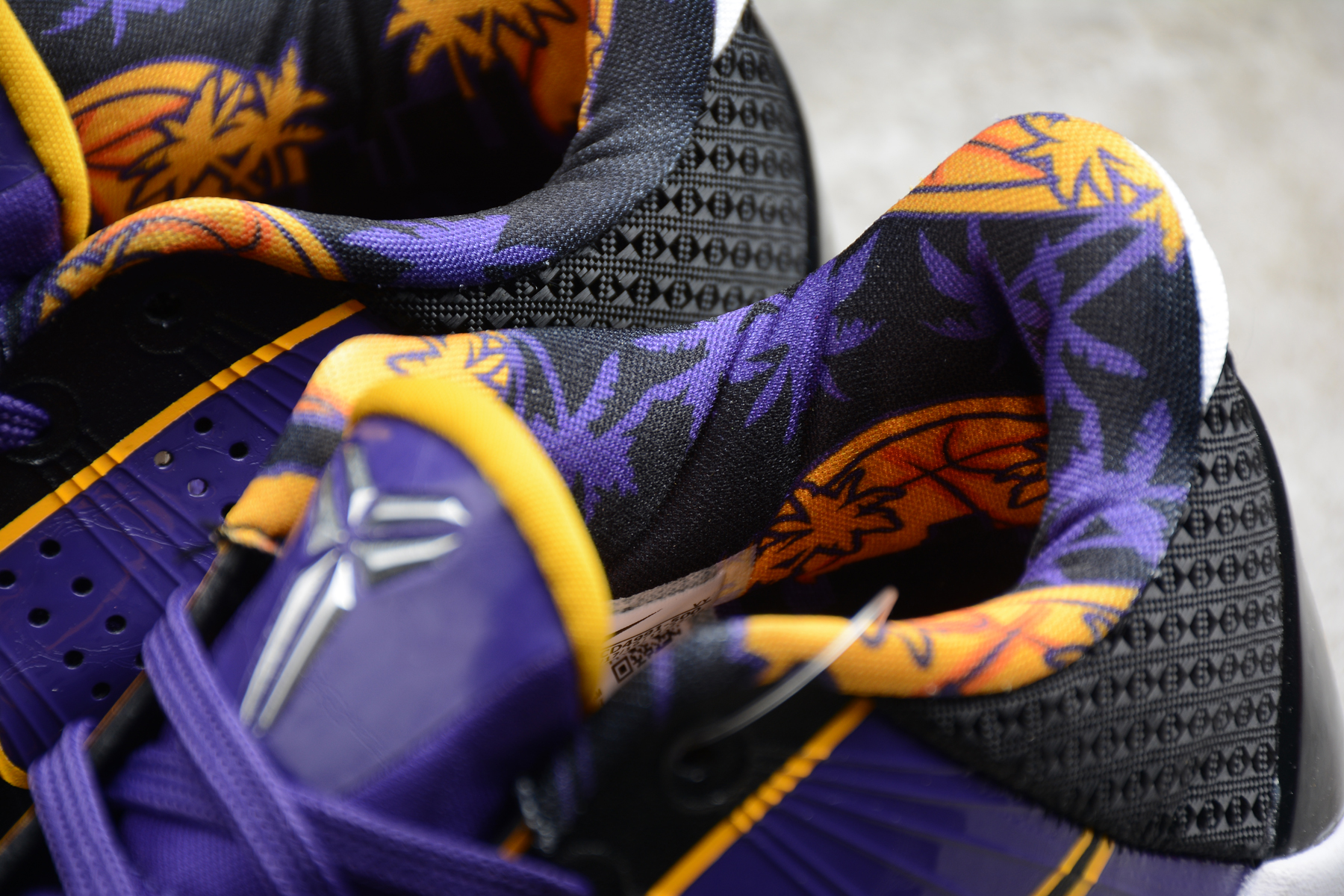 Purple and gold hot sale kobe shoes