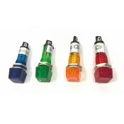 Pilot Bulb 12 Volts 2 Pins Assorted Colors