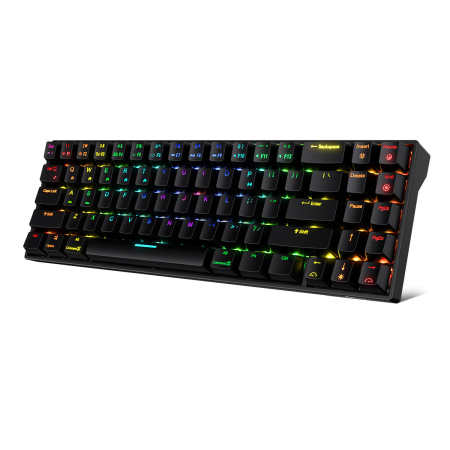 PinkleHub | RK71 Black, Wireless,RGB, Mechanical Keyboard, Huano - Brown Switch