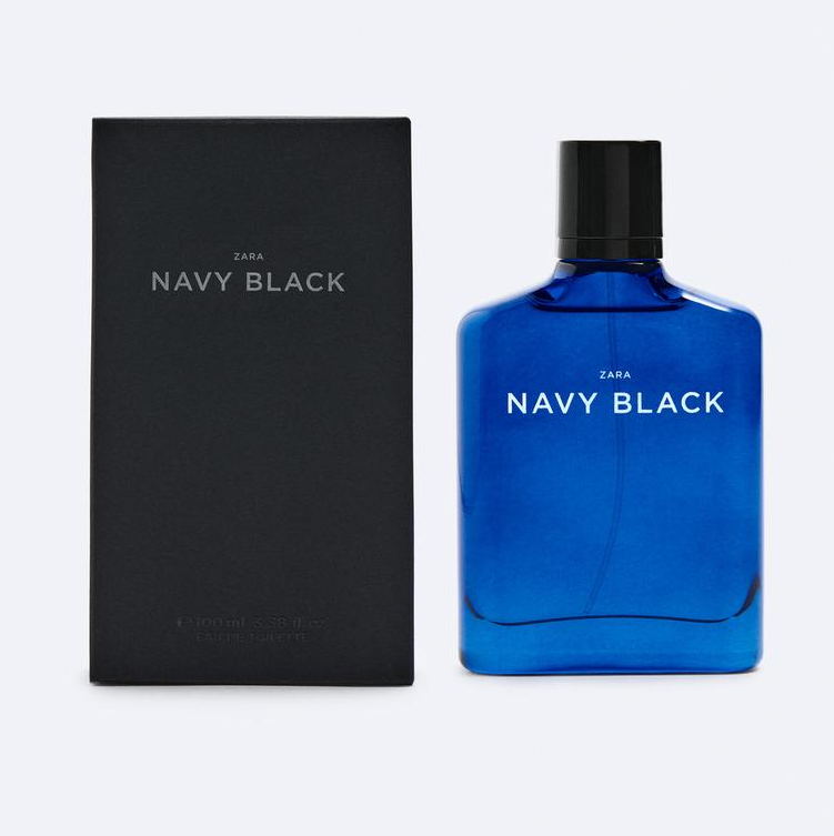 Zara Navy Black Perfume 100Ml Eau De Toilette Men'S Cologne