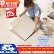 DUBOR Waterproof Self-Adhesive Vinyl Floor Tiles - 60x60cm