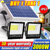 SolarMaxx 1000W Waterproof LED Solar Flood Light with Remote Control