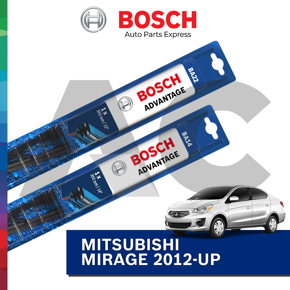 BOSCH Advantage Wiper Blades for MITSUBISHI Mirage 2012-Present