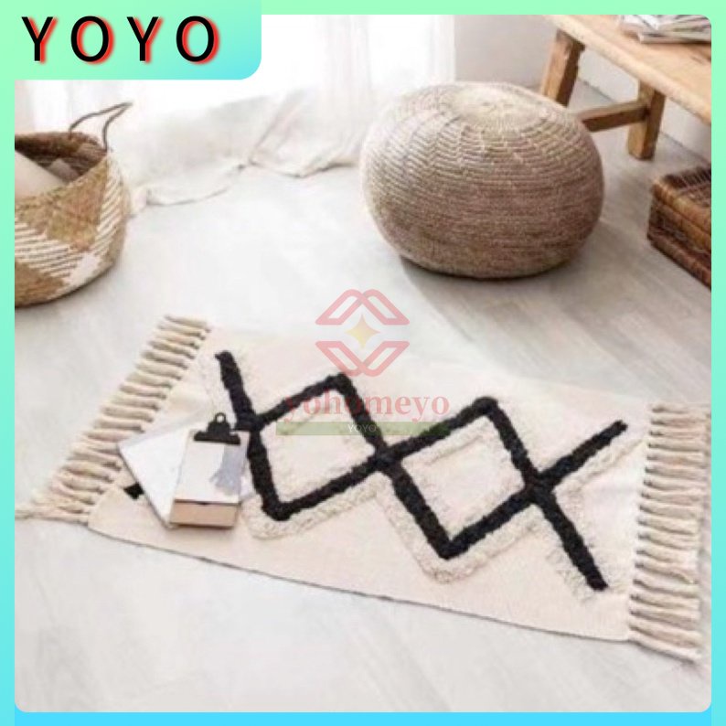 Nordic Style Cotton Linen Rug NEW DESIGNS