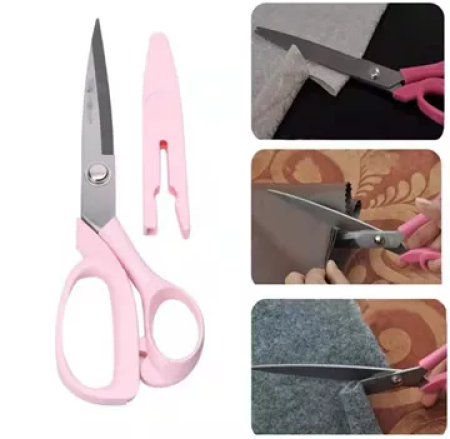 Heavy Duty Stainless Steel Portable Sewing Scissors with Cap