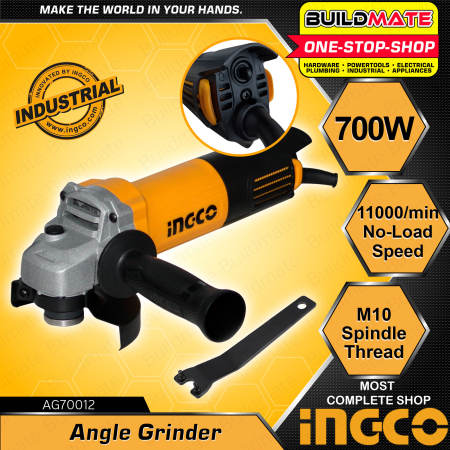 INGCO Industrial Angle Grinder 700W - Heavy Duty Cutting Machine