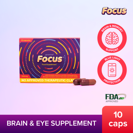 Focus Capsules - Brain Boost Supplement - 10 Count