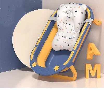 Alphabet Foldable Bath Tub for Baby FREE Cushion Eco-friendly Safe Kids Bathtub Portable Bathtub for Newborn (1)