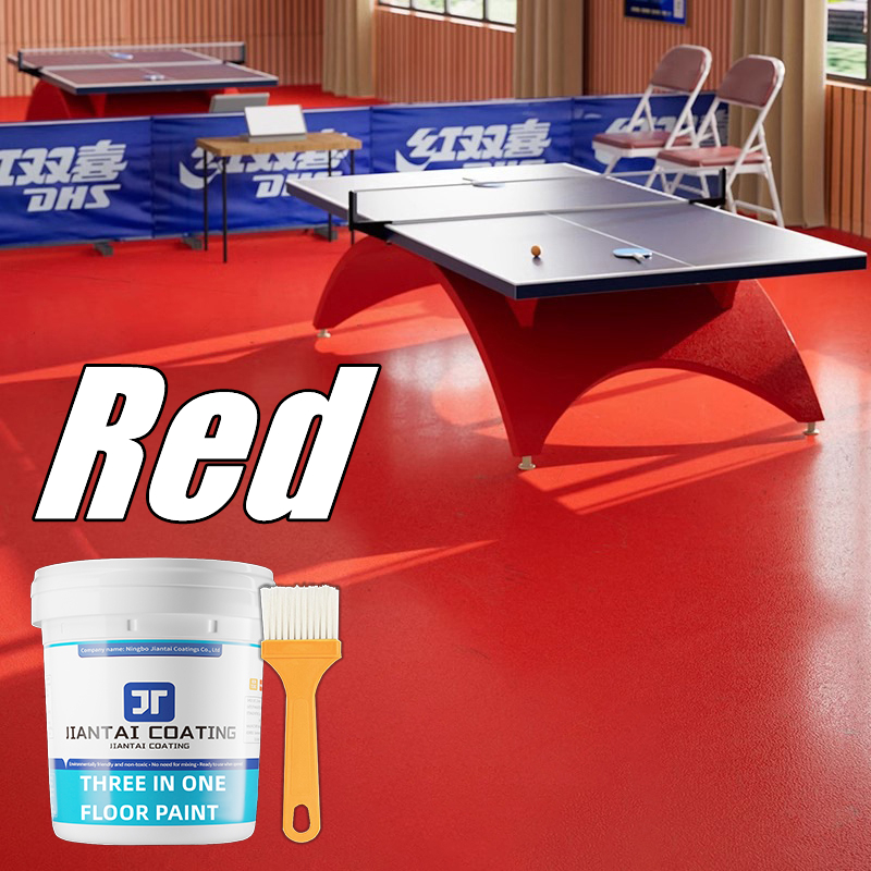 👉1KG👈3 In 1 Water-Based Epoxy Floor Paint, Wear-Resistant Waterproof, Factory Building Cement Floor Paint, Floor Paint, Indoor And Outdoor Home Use - Image 3