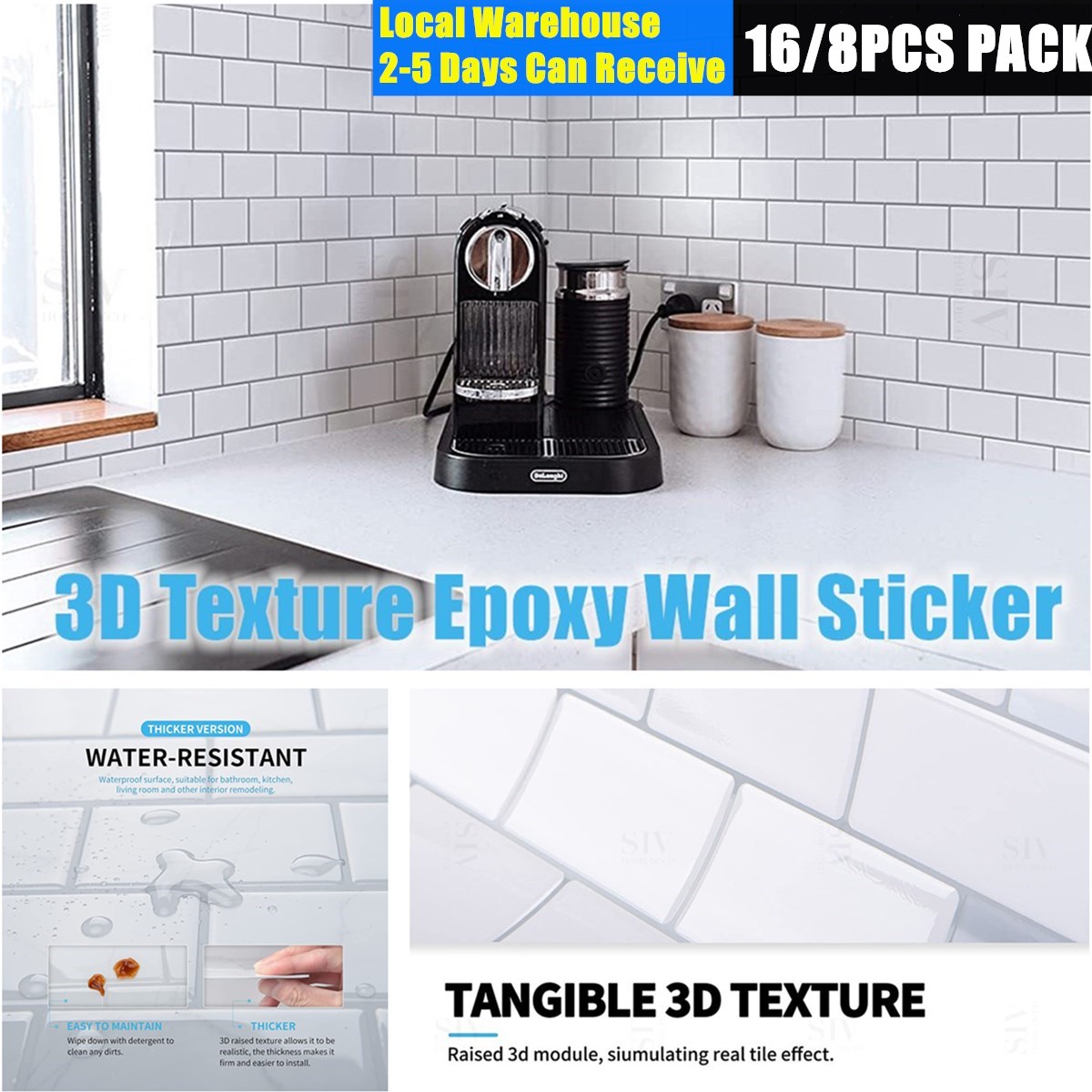3D Wallpaper - Kitchen Wraps