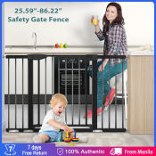 Adjustable Baby Safety Gate for Pets - 25.59"-86.22"