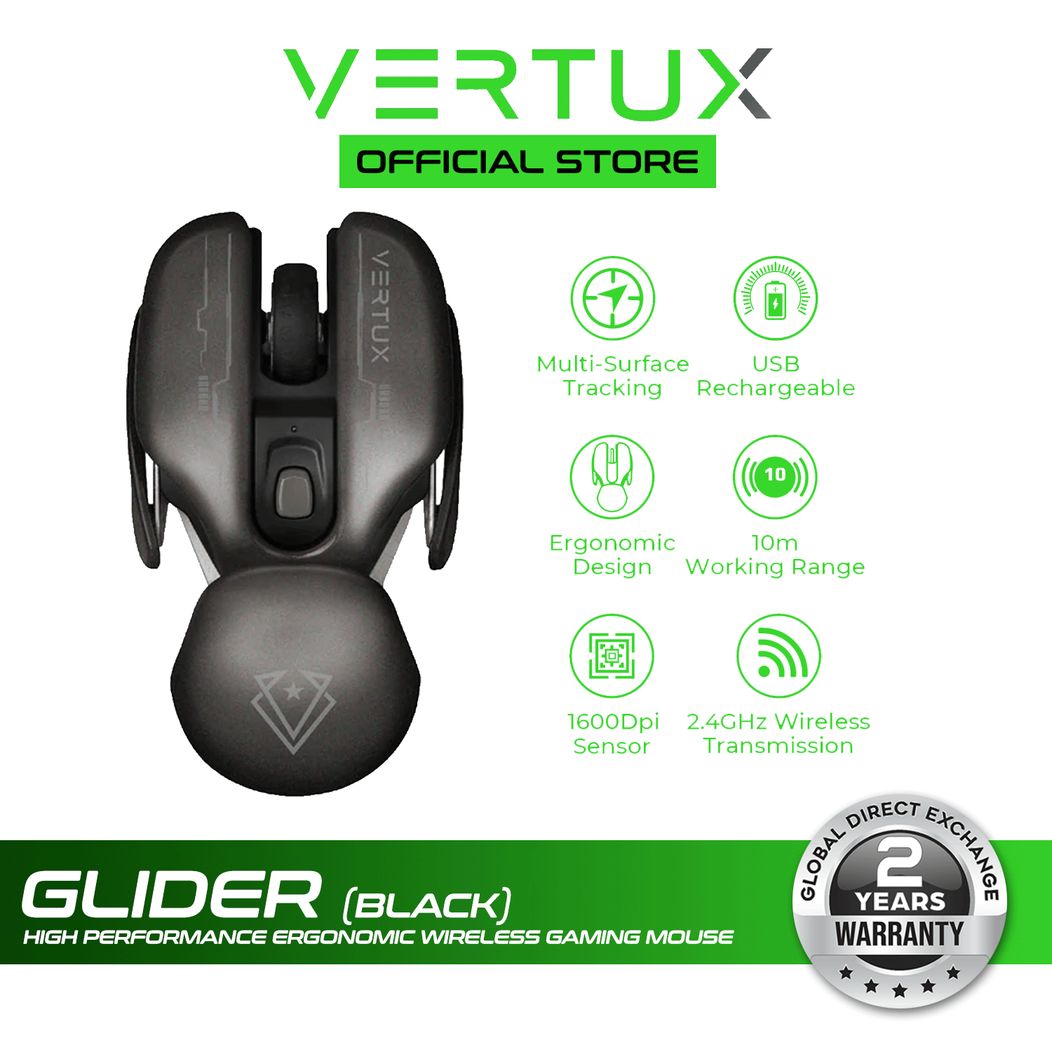 vertux glider mouse