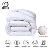 Socone White Comforter Duvet Filler - Zipper Bag Included