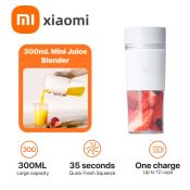 Xiaomi Mijia Portable Juicer Cup - 300ML Stainless Steel Blender
