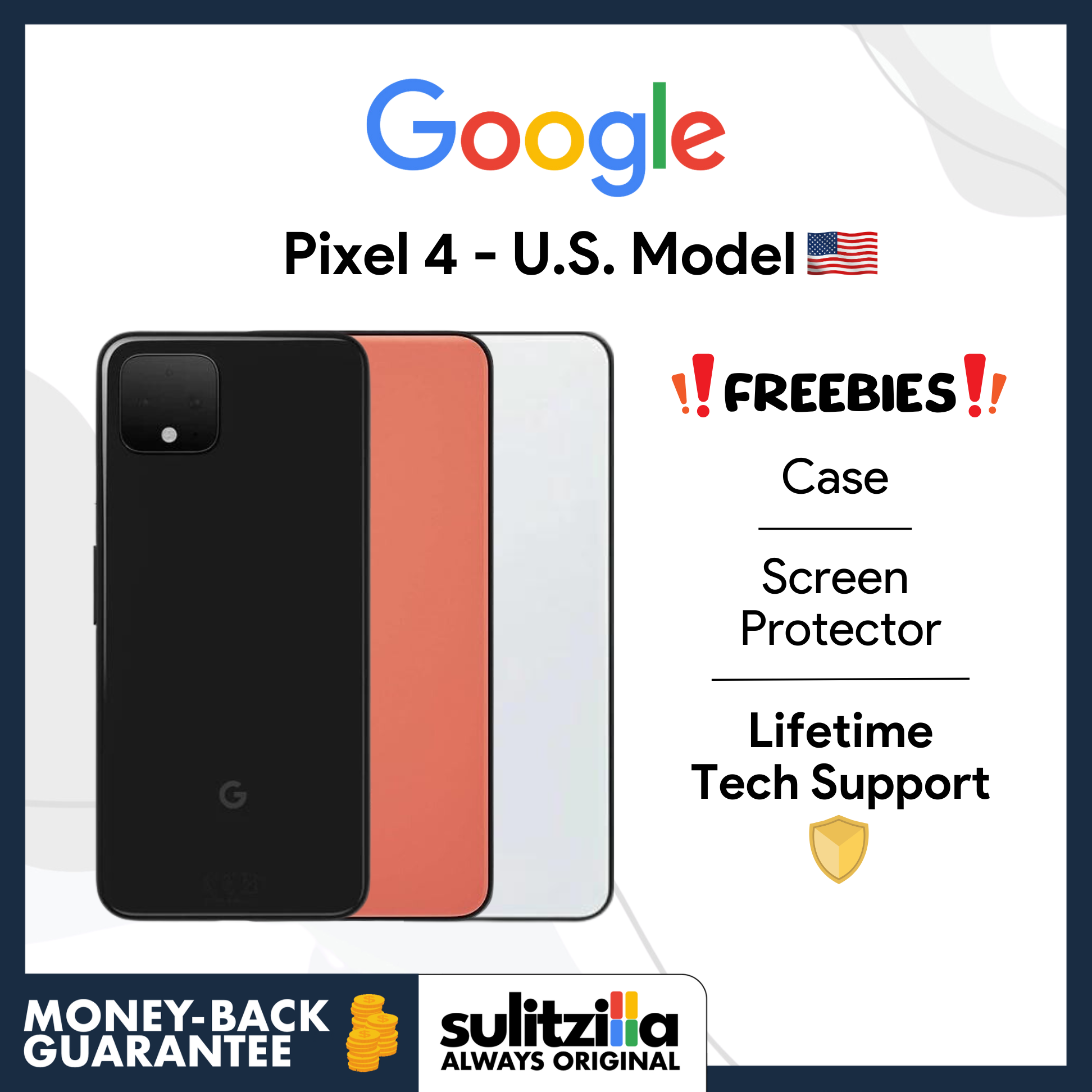 Google Pixel 4 - US Model - (64GB/128GB) with eSIM